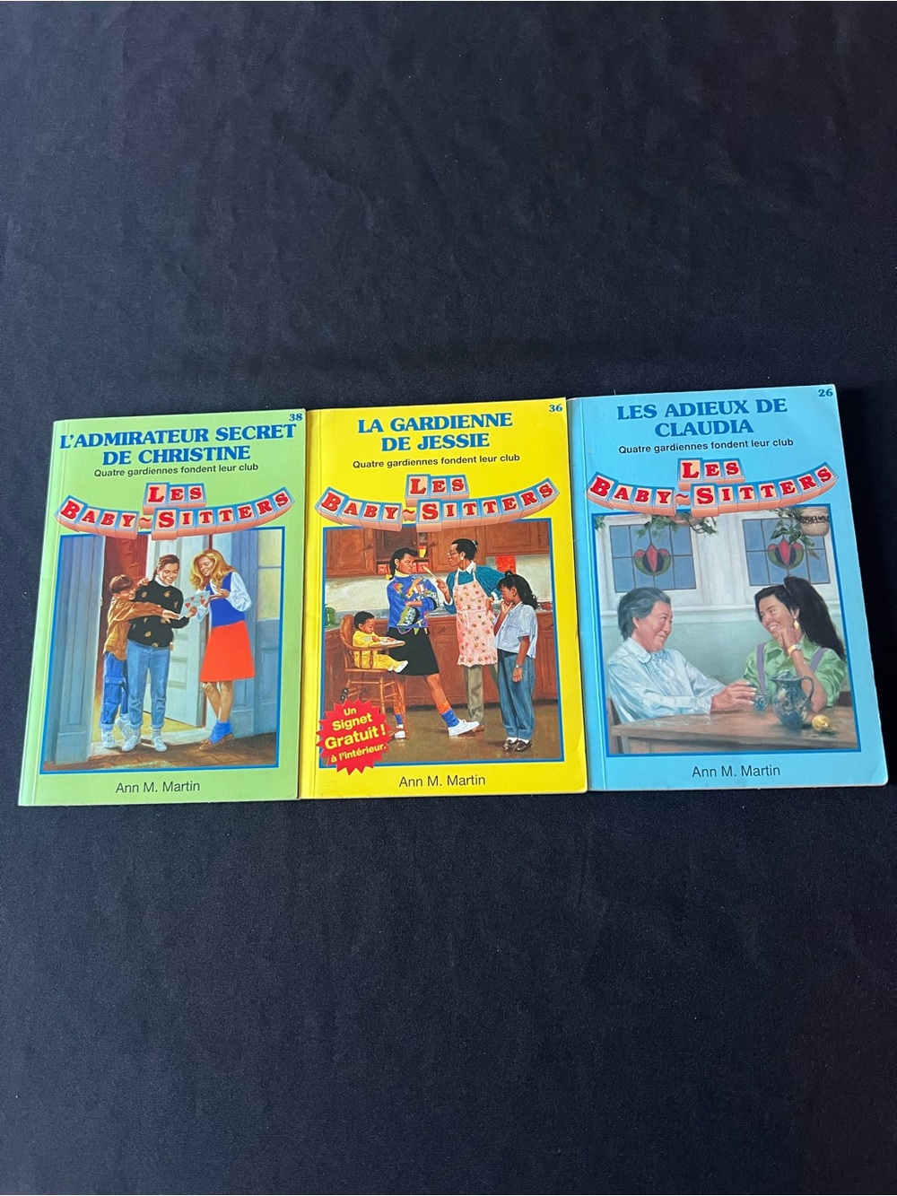 French Baby-Sitters Club Lot of 3 Books Ann M. Martin Héritage Jeunesse 26 36 38